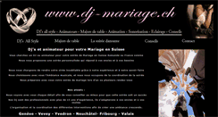 Desktop Screenshot of dj-mariage.ch