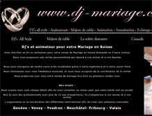 Tablet Screenshot of dj-mariage.ch